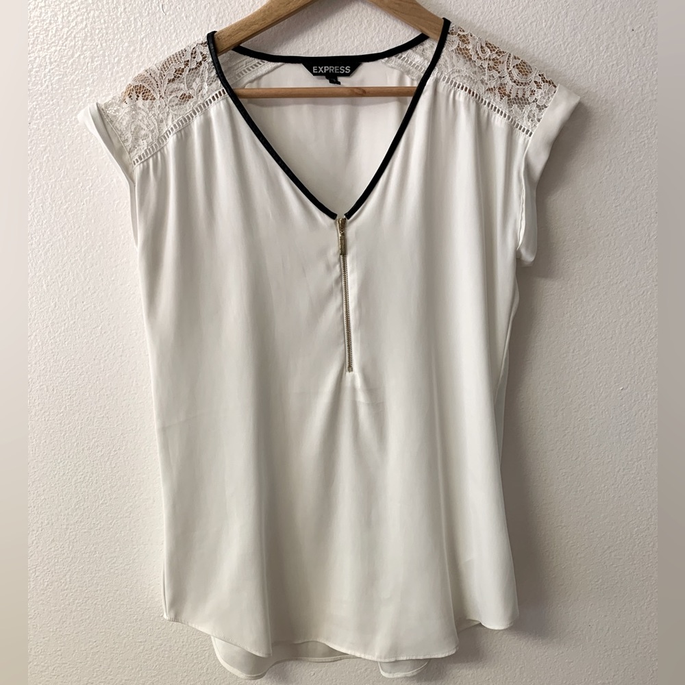 White Express elevated basic blouse